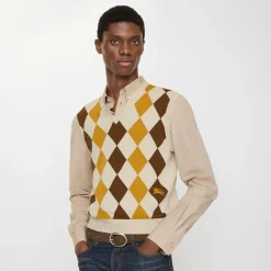 Argyle Wool Sweater Vest