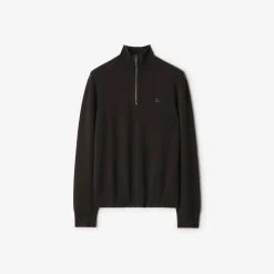 Cashmere Blend Half-zip Sweater