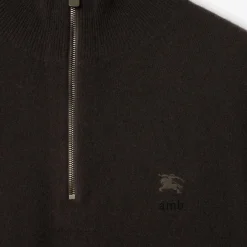 Cashmere Blend Half-zip Sweater
