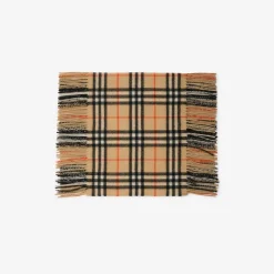 Check Cashmere Happy Scarf