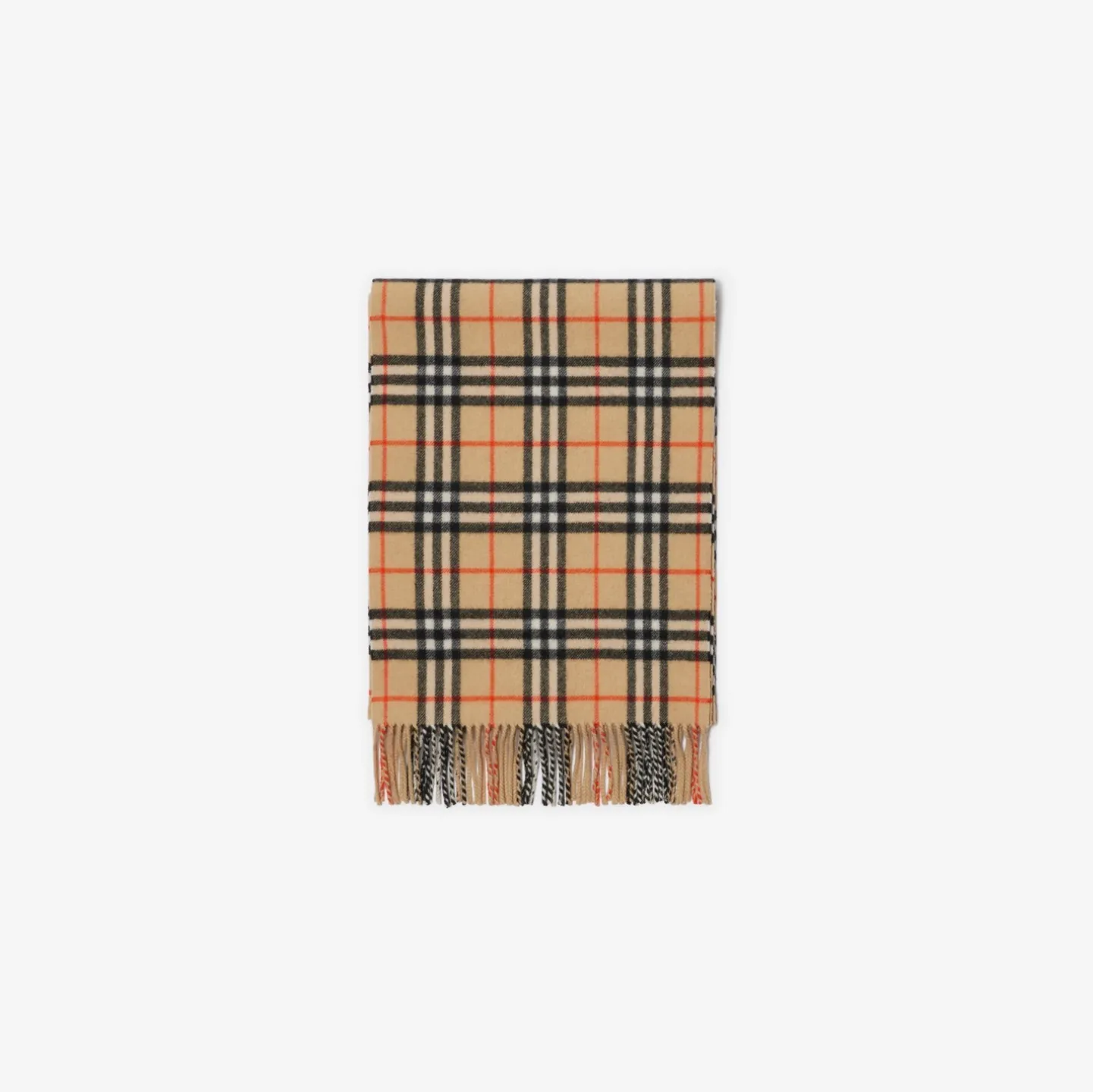 Check Cashmere Scarf