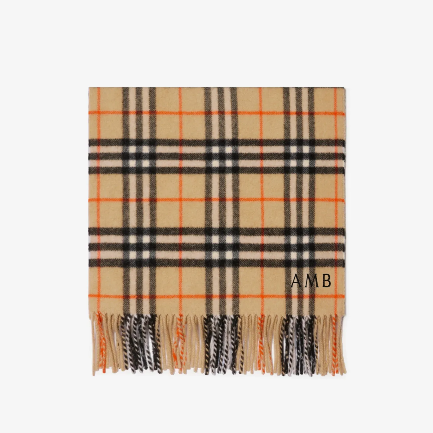 Check Cashmere Scarf