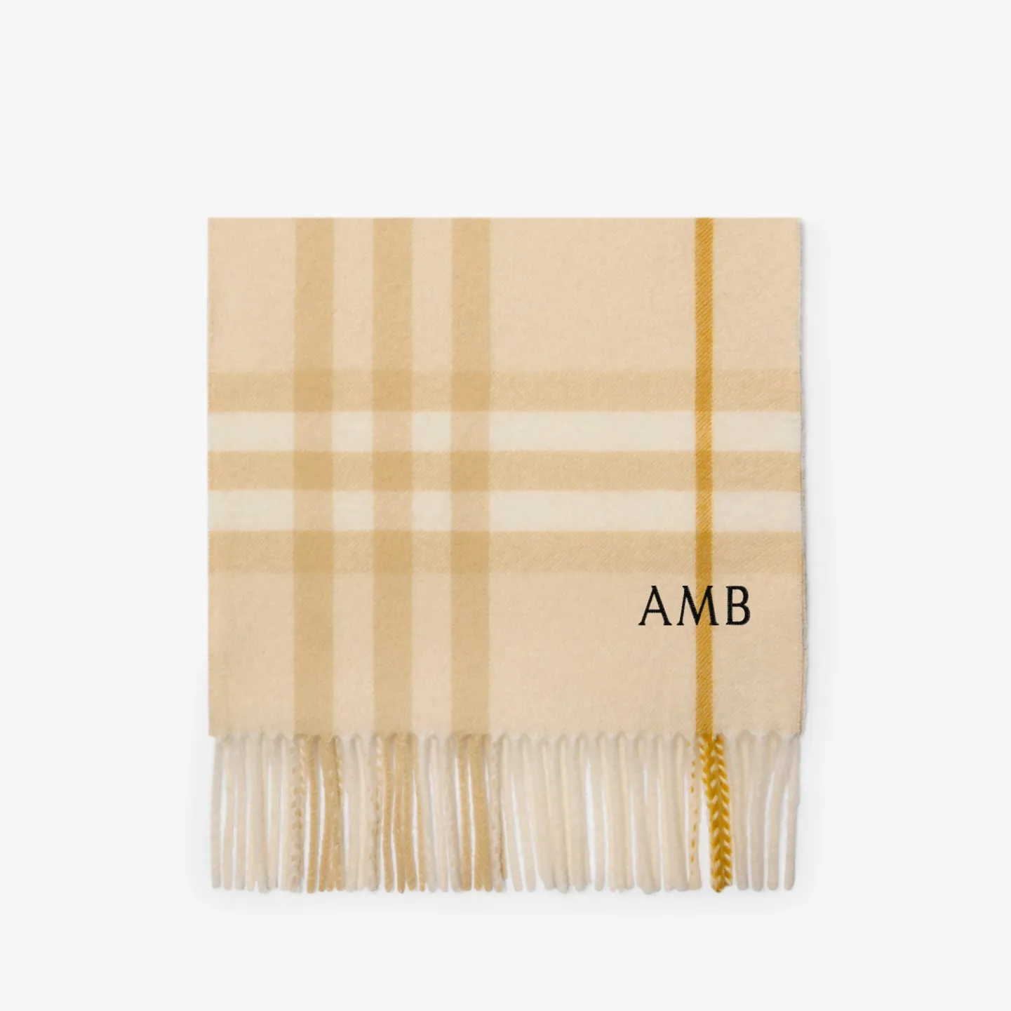 Check Cashmere Scarf