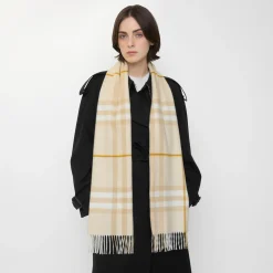 Check Cashmere Scarf