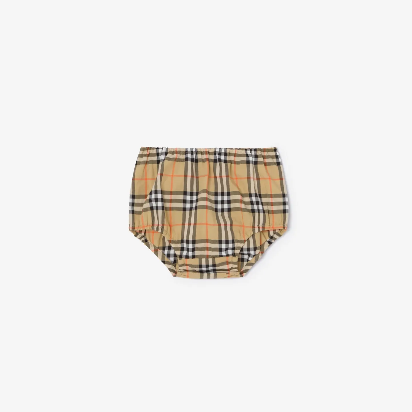 Check Cotton Dress with Bloomers