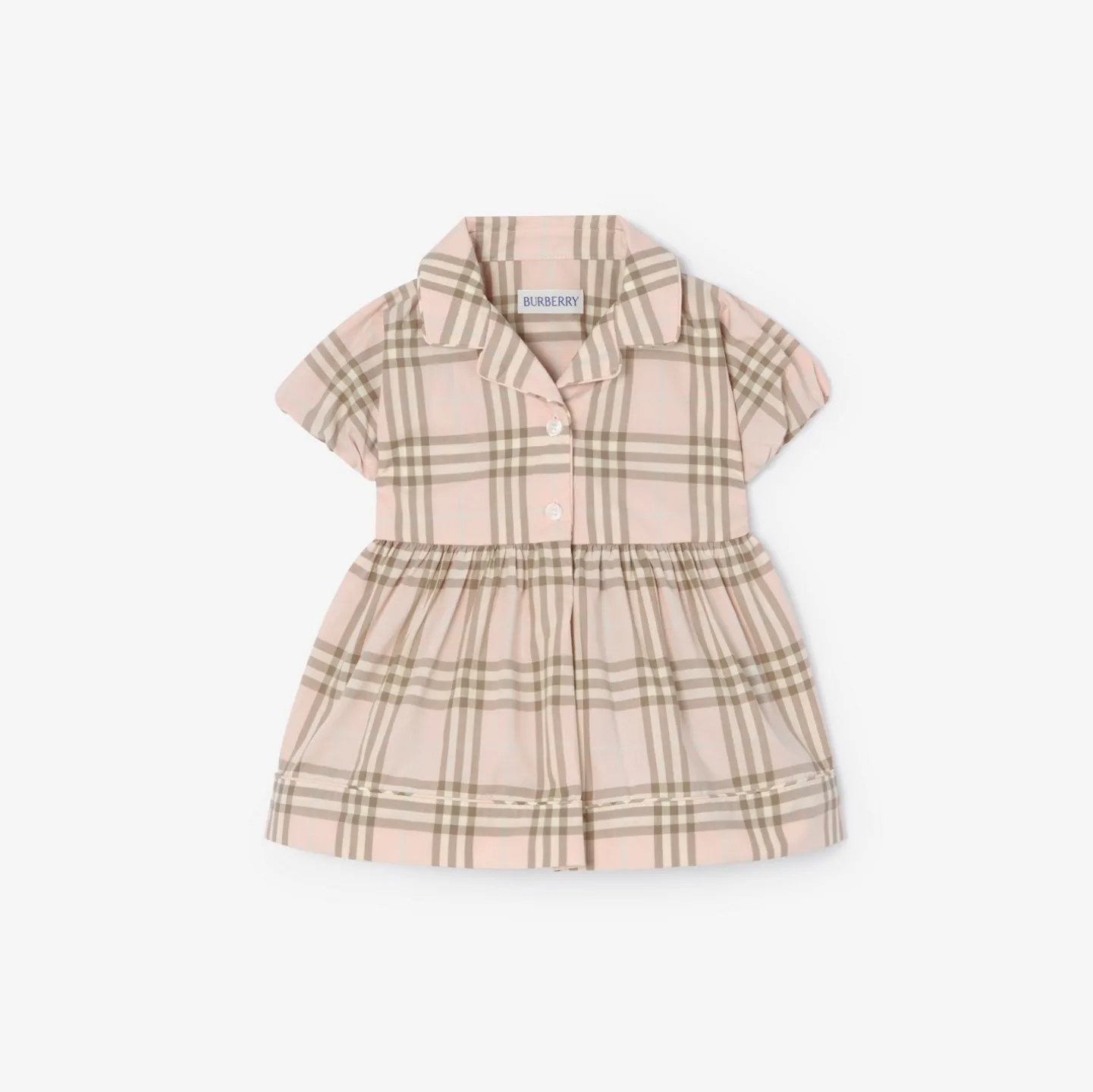 Check Cotton Dress with Bloomers