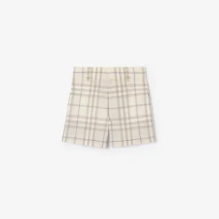 Check Cotton Shorts