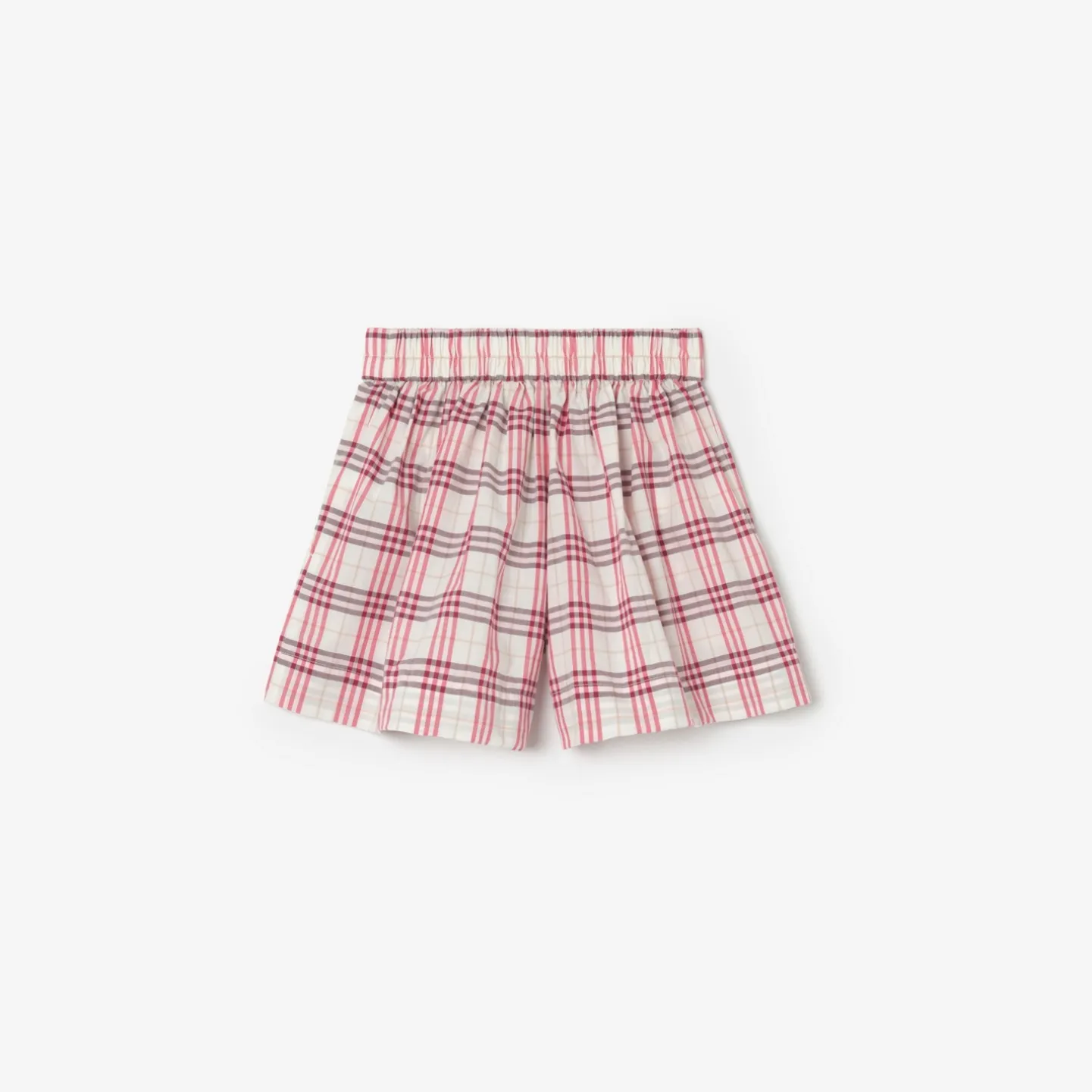 Check Cotton Shorts