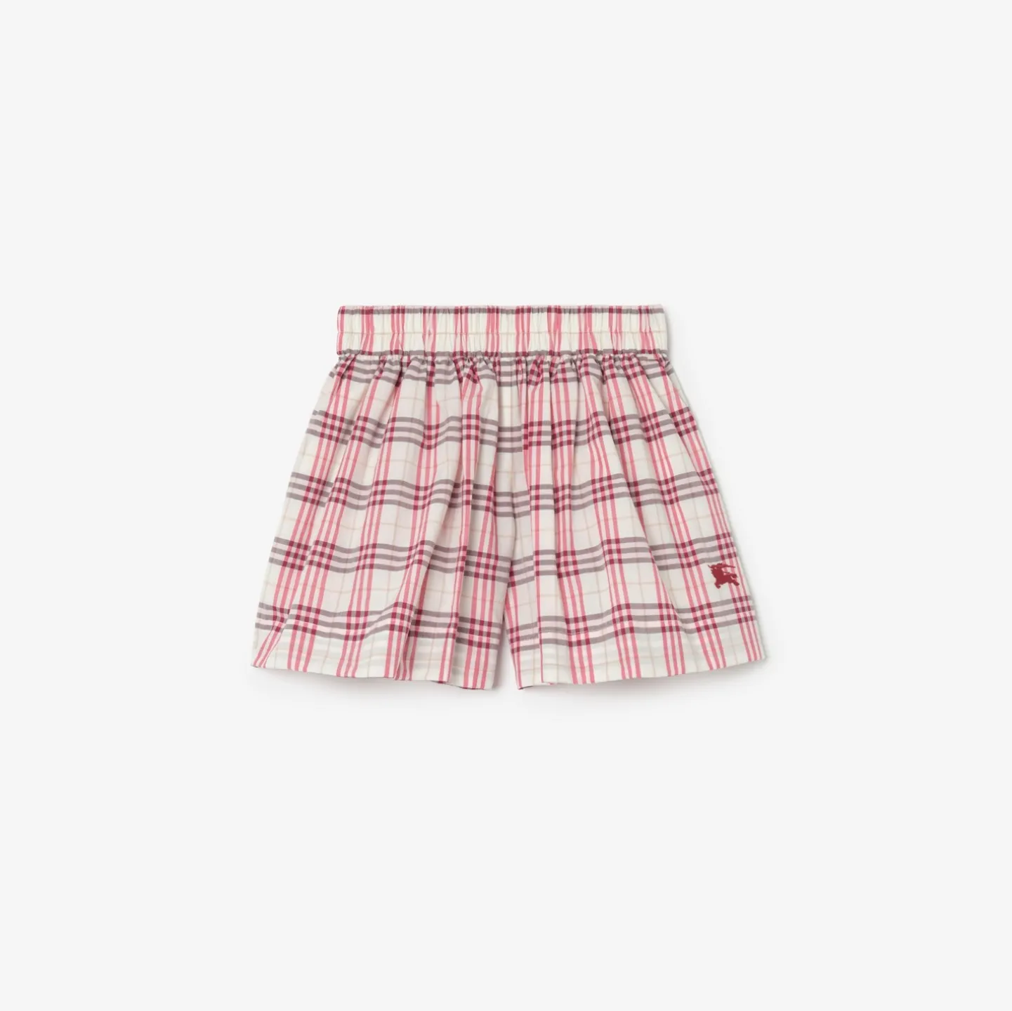 Check Cotton Shorts