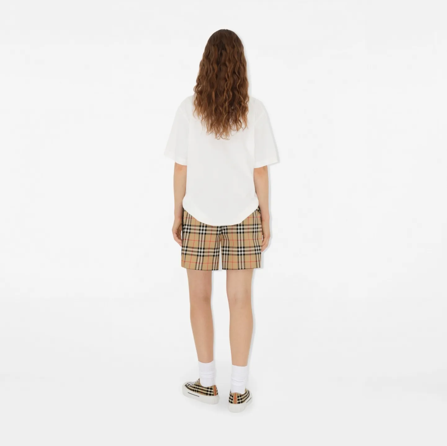 Check Cotton Shorts