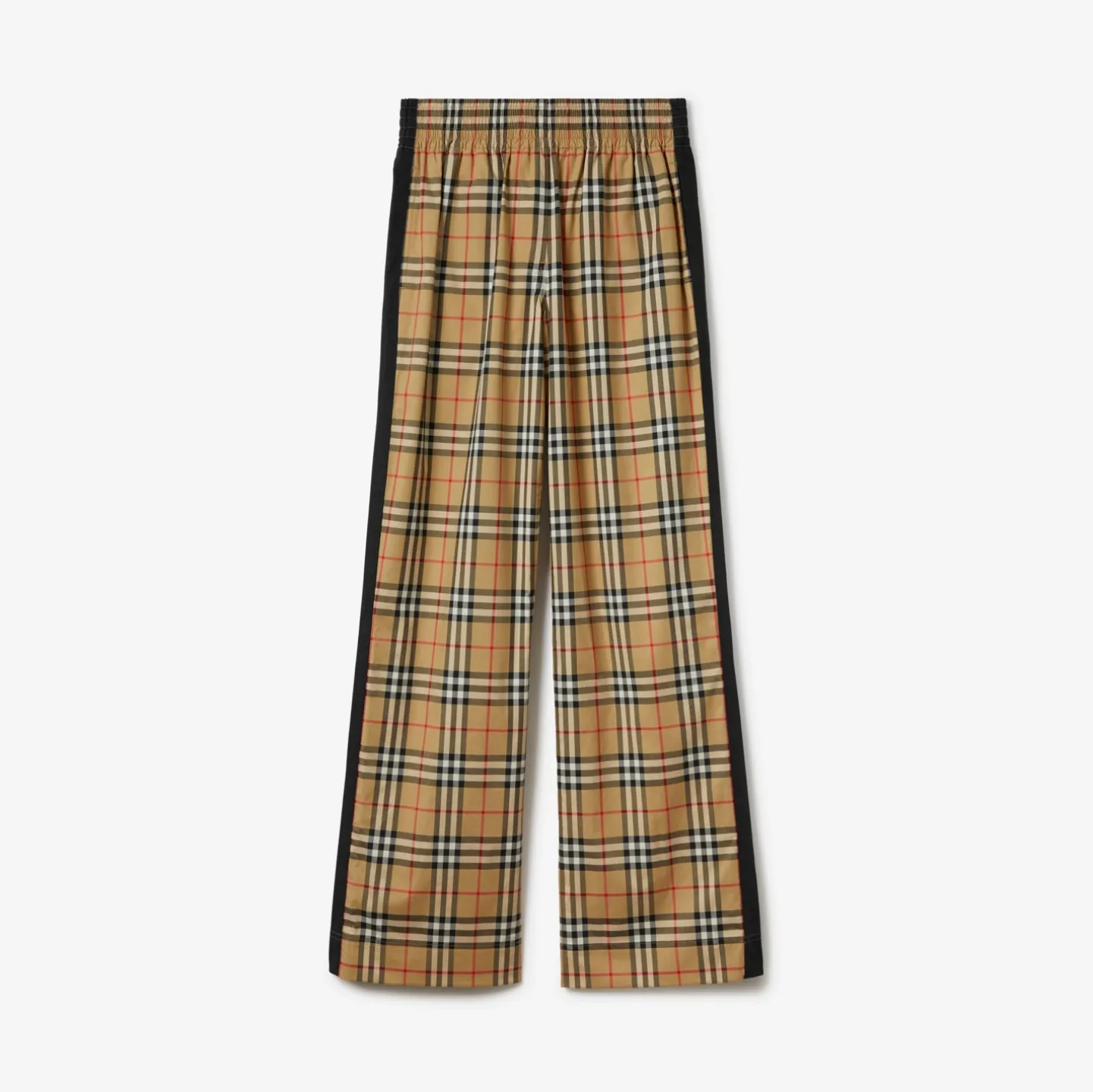 Check Cotton Trousers