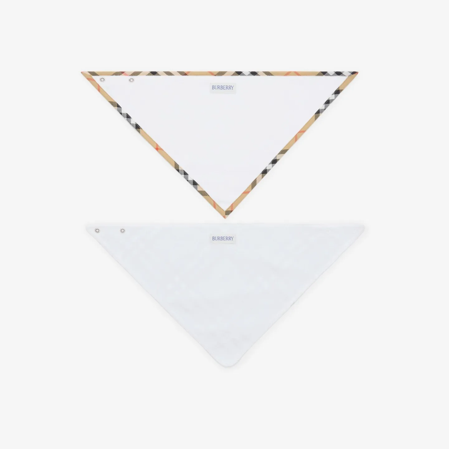 Check Cotton Two-piece Bib Set