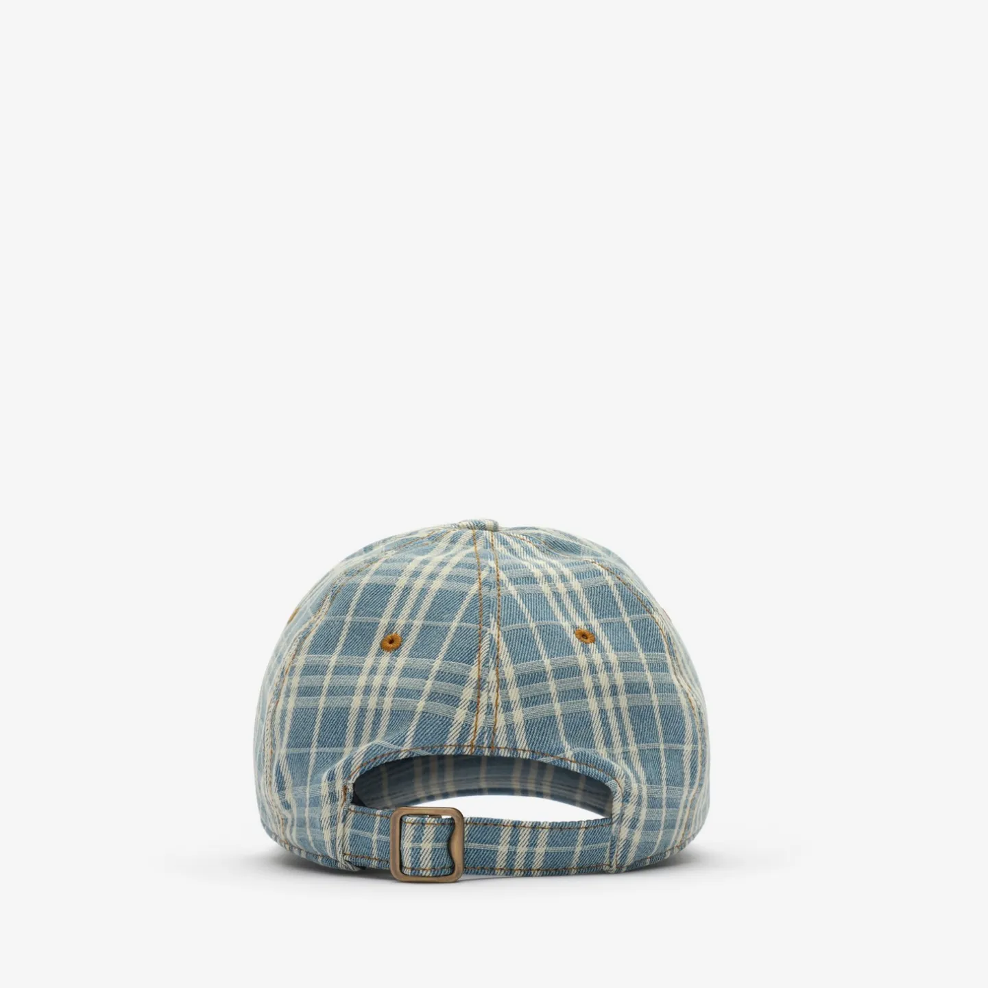 Check Denim Baseball Cap