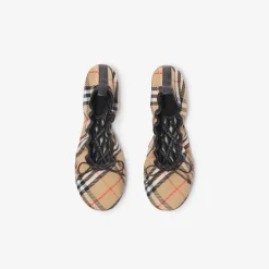 Check Fawn Ballerinas