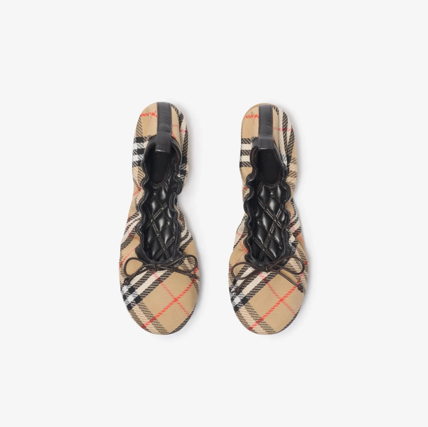 Check Fawn Ballerinas