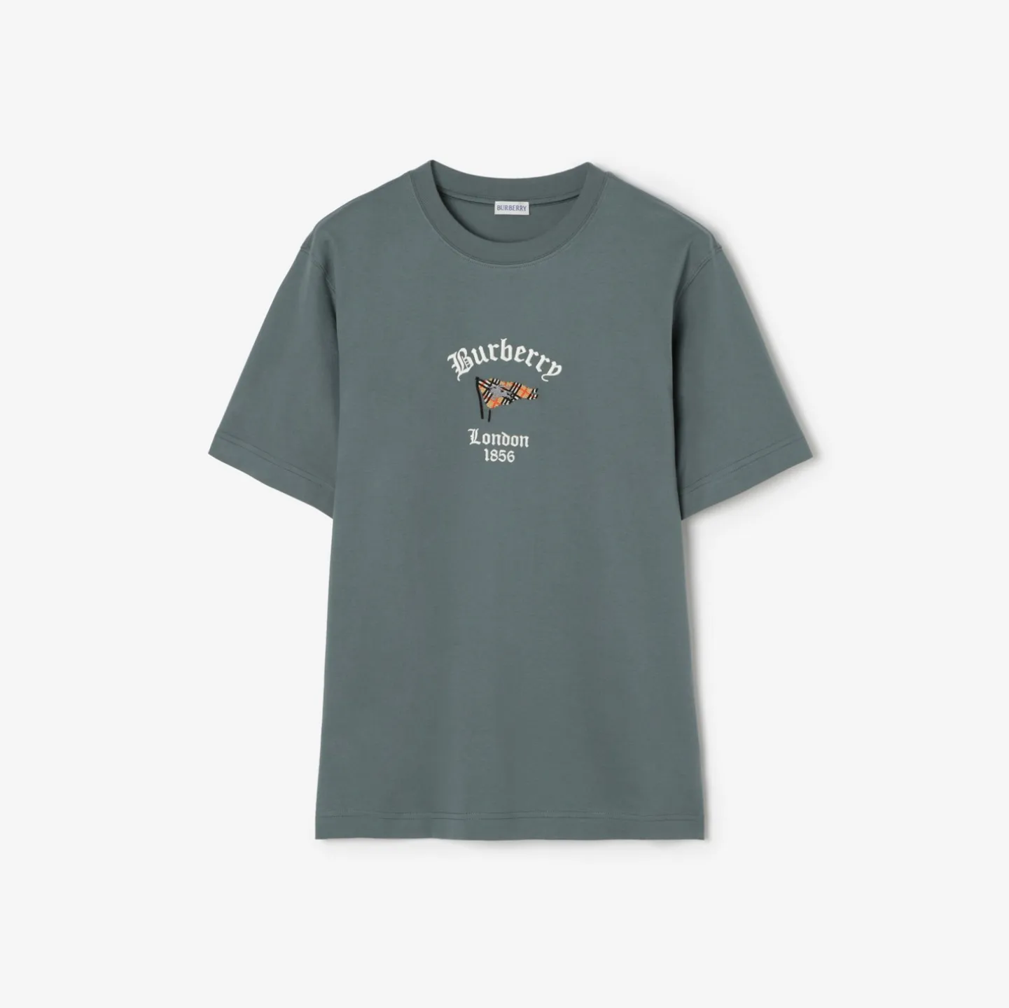 Check Flag Cotton T-shirt