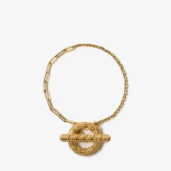Check Granulation T-Bar Bracelet​