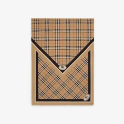 Check Knight Stamp Silk Scarf