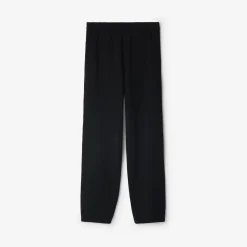 Check Label Cotton Jogging Pants