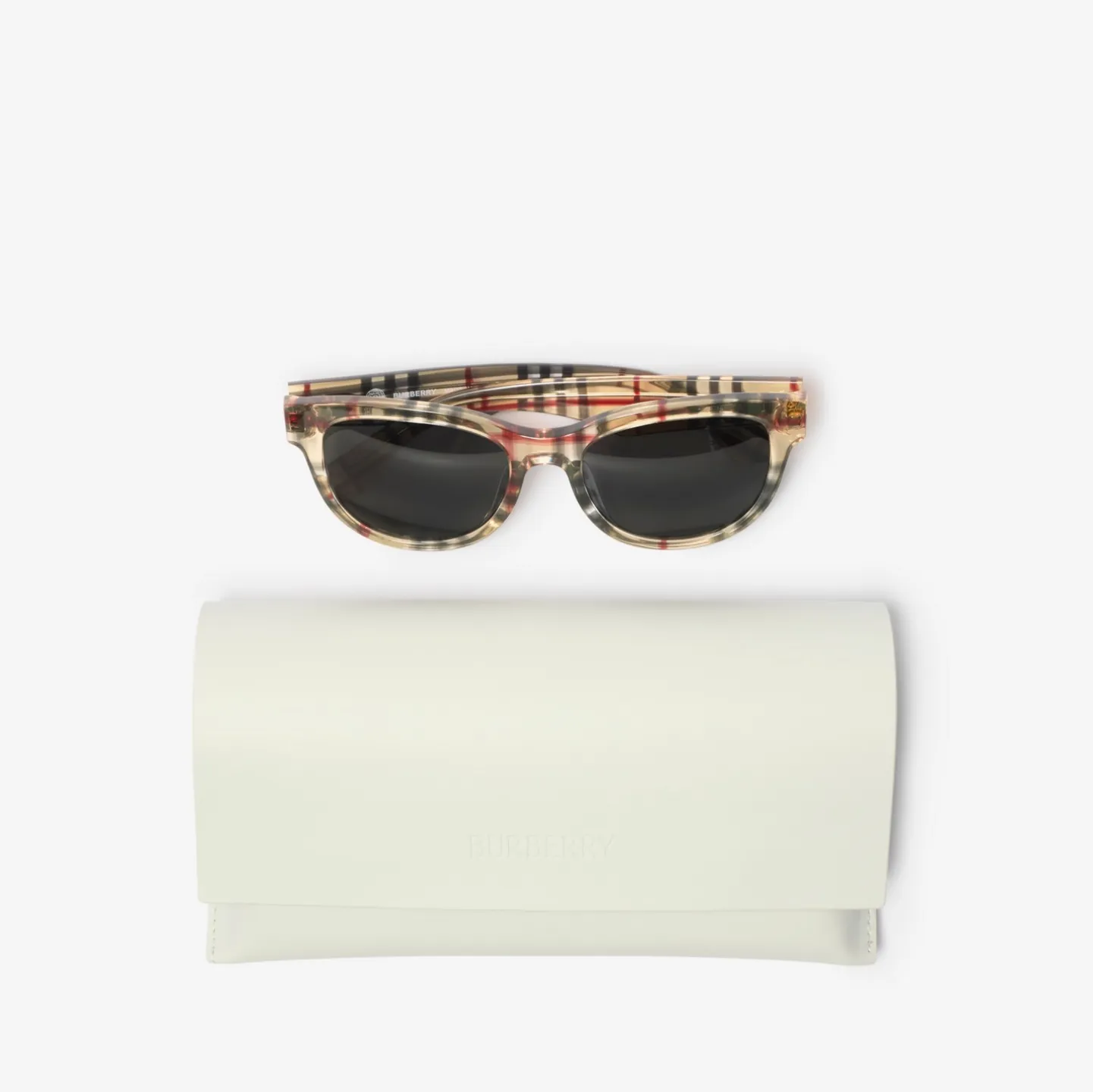 Check Round Sunglasses