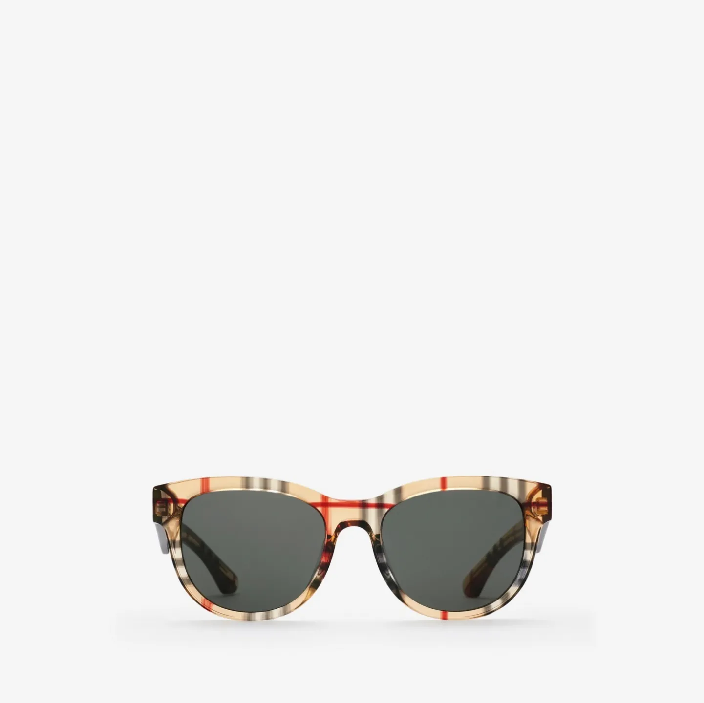Check Round Sunglasses