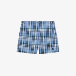 Check Seersucker Swim Shorts