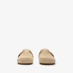 Check Shearling Urchin Clogs