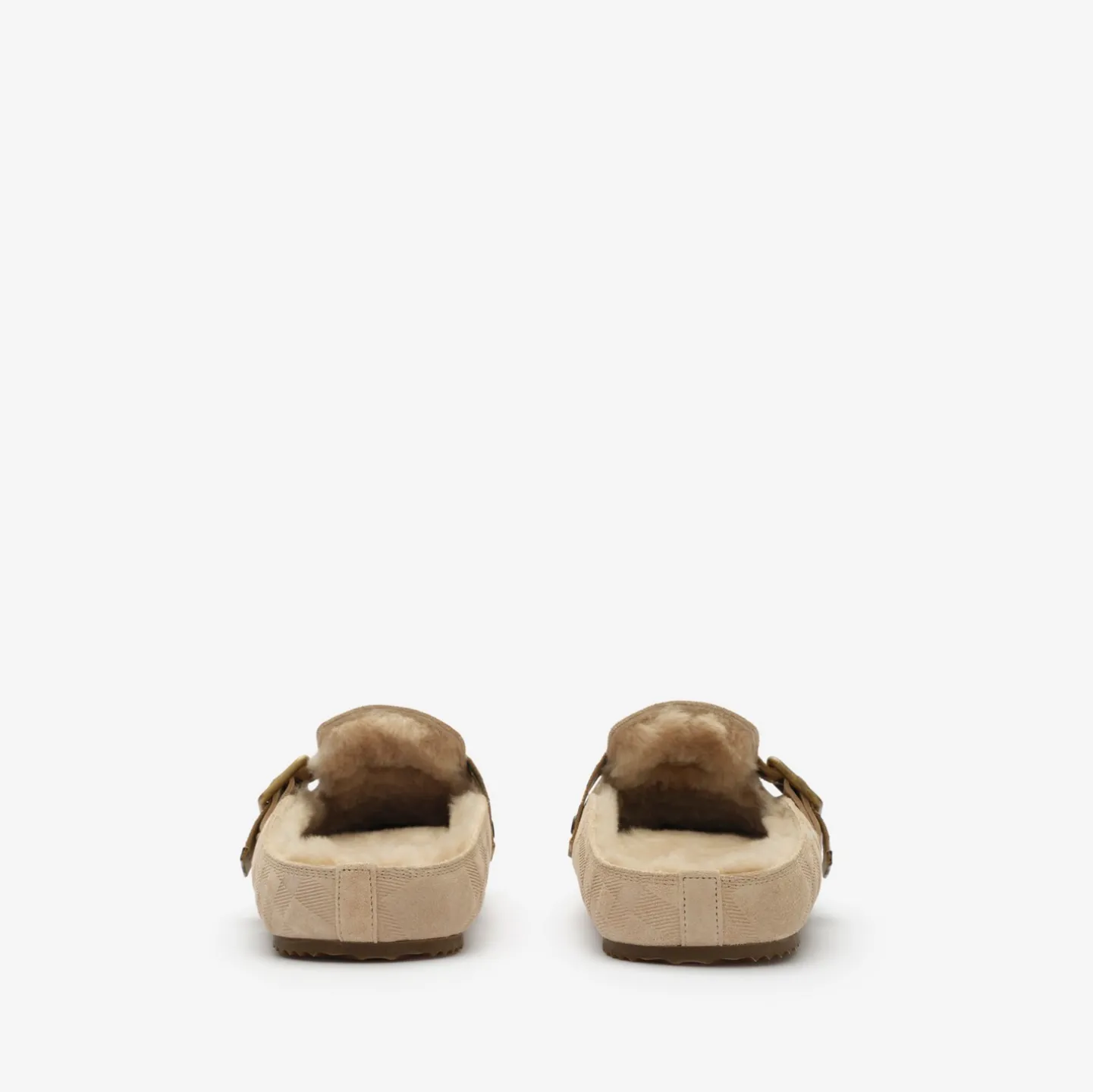 Check Shearling Urchin Clogs