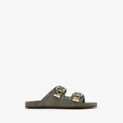 Check Suede Urchin Sandals
