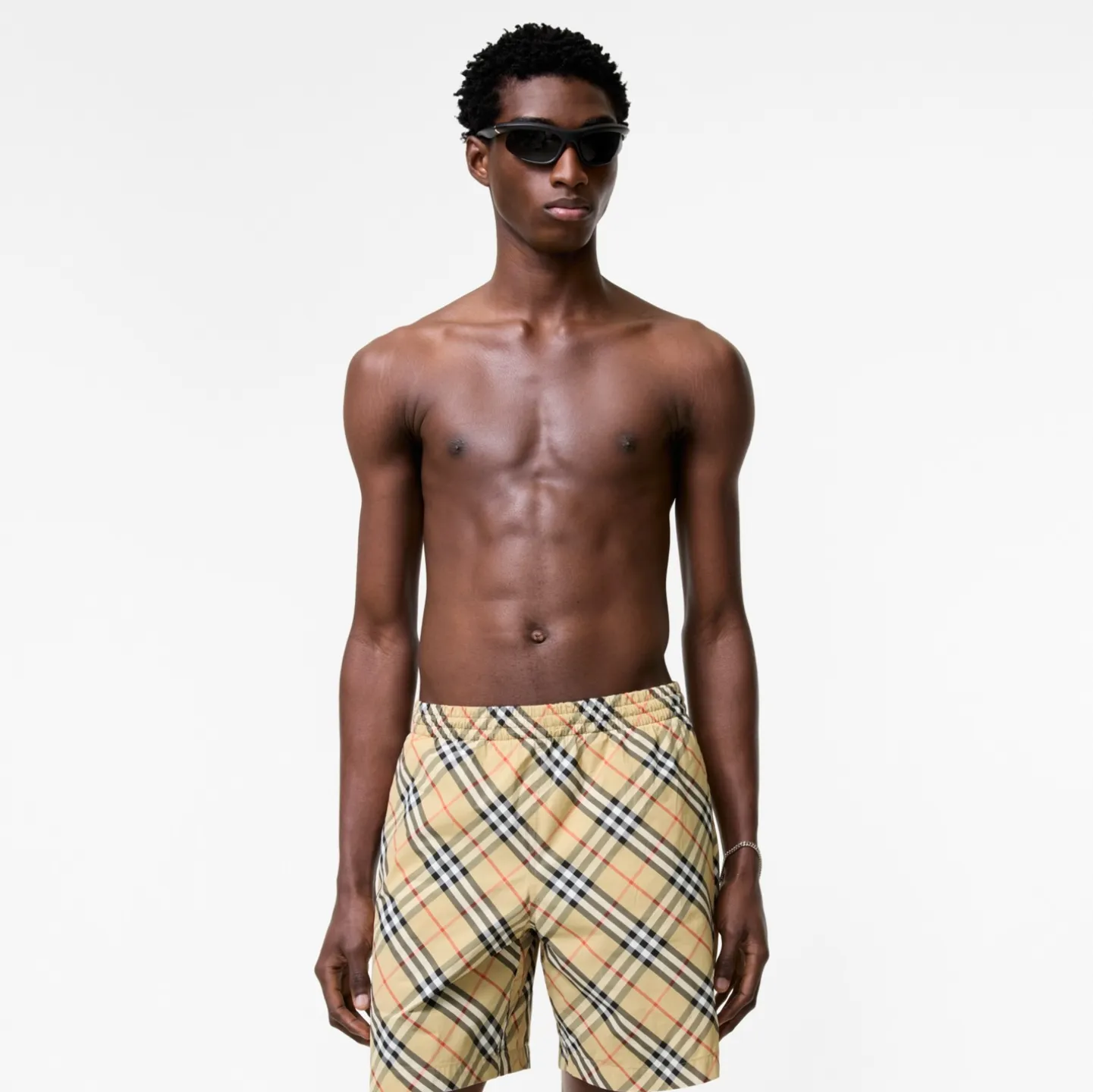 Check Swim Shorts