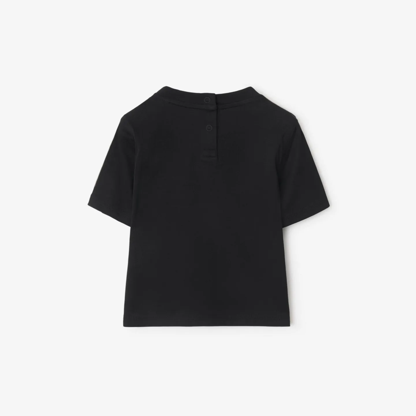 Check Trim Cotton T-shirt