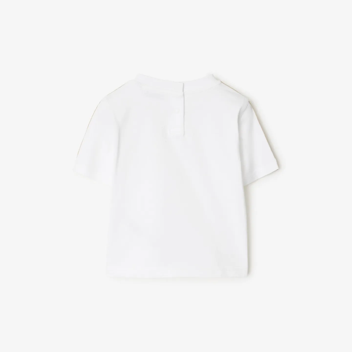 Check Trim Cotton T-shirt