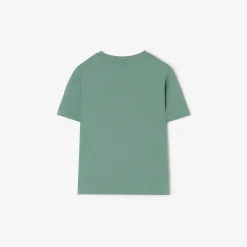 Check Trim Cotton T-shirt
