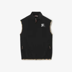 Check Trim Nylon Gilet