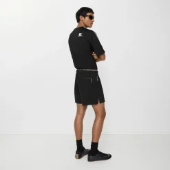 Check Trim Stretch Nylon Shorts