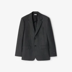 Check Wool Cashmere Tailored Jacket