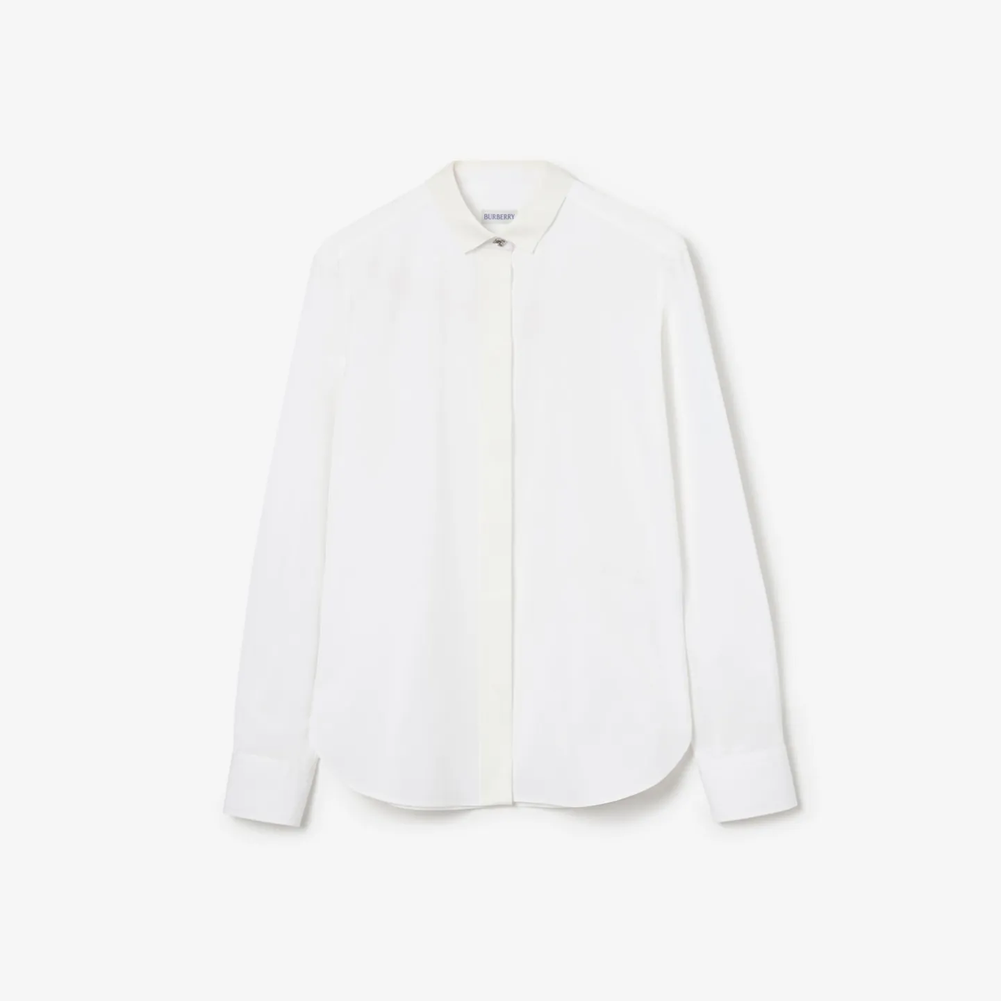 Classic Fit Grosgrain Trim Cotton Shirt
