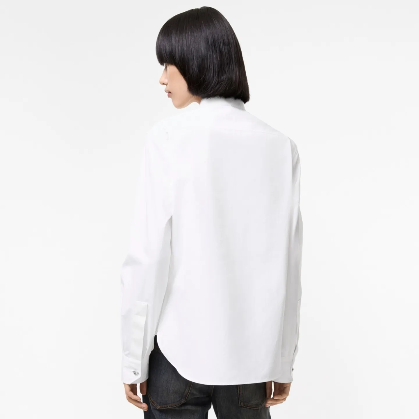 Classic Fit Grosgrain Trim Cotton Shirt