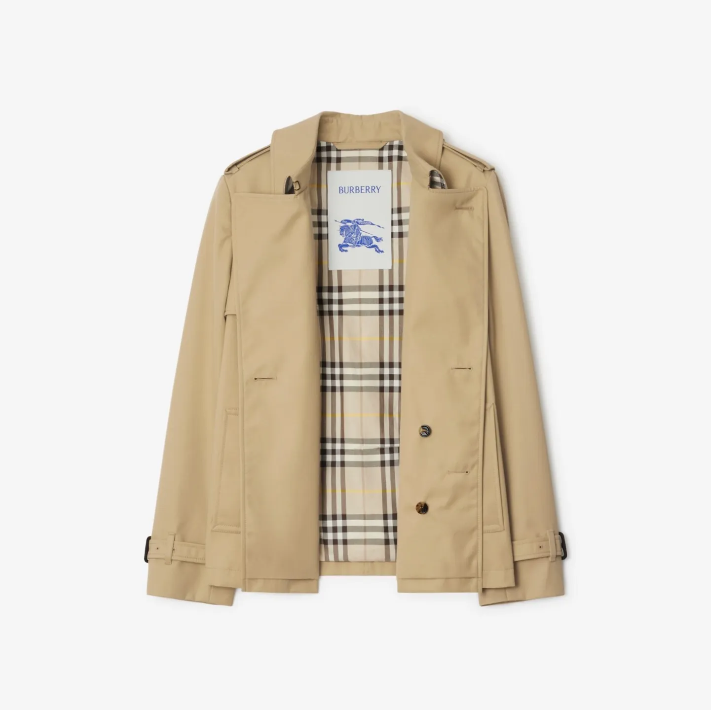 Cotton Blend Trench Jacket