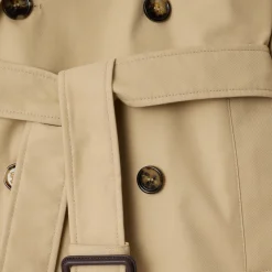 Cotton Blend Trench Jacket