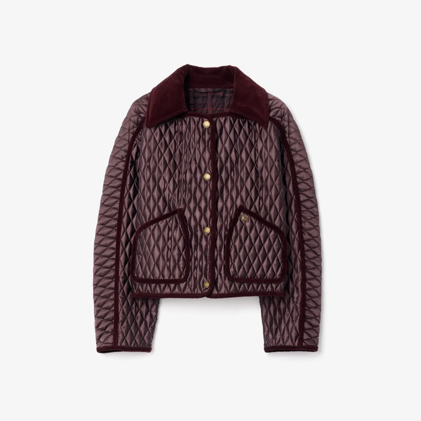Cropped Quilted Nylon Floriston Jacket