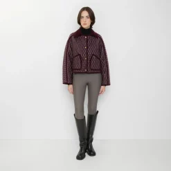 Cropped Quilted Nylon Floriston Jacket
