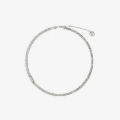 Engraved Check Necklace​