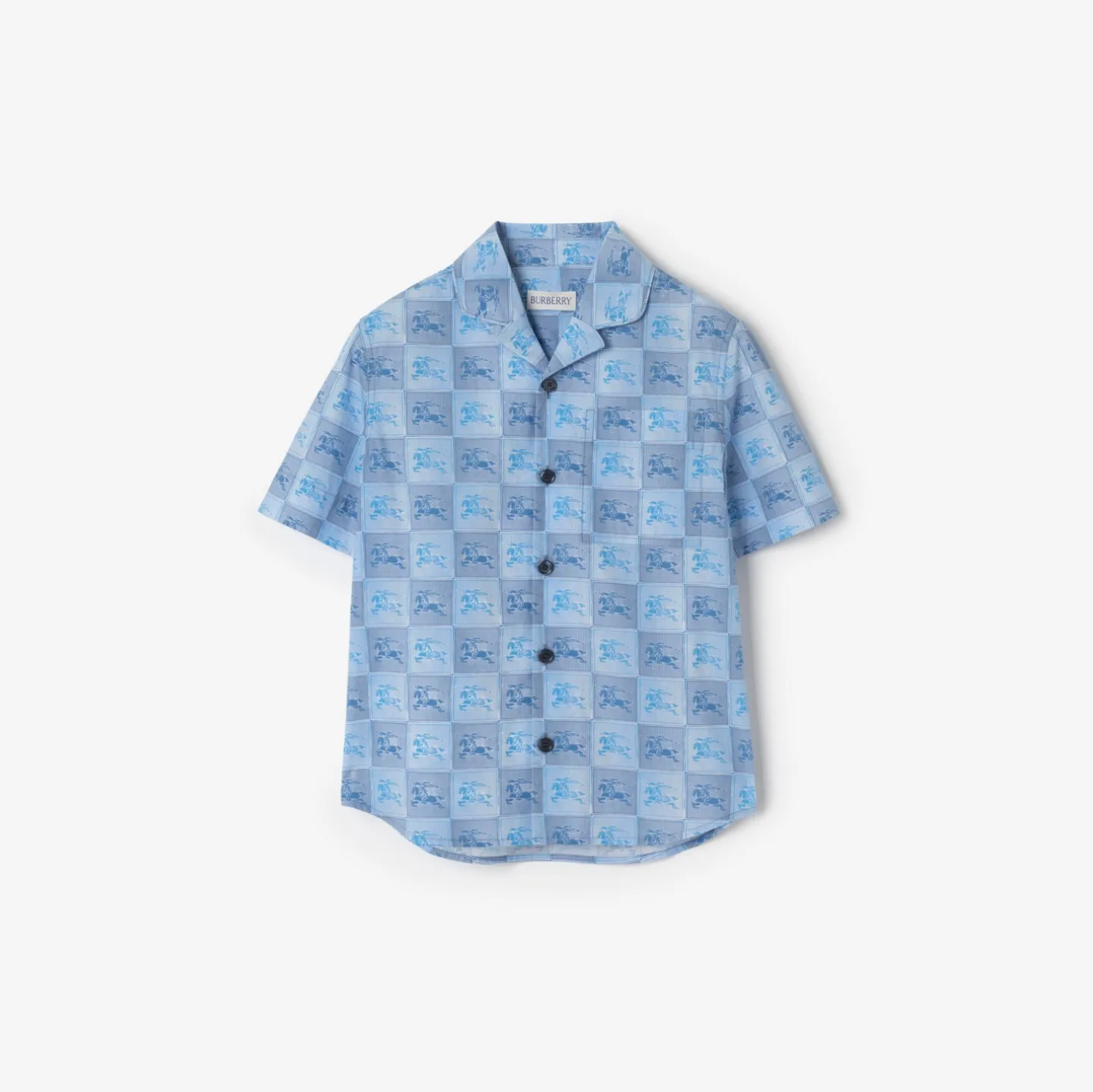 Knight Checkerboard Cotton Shirt