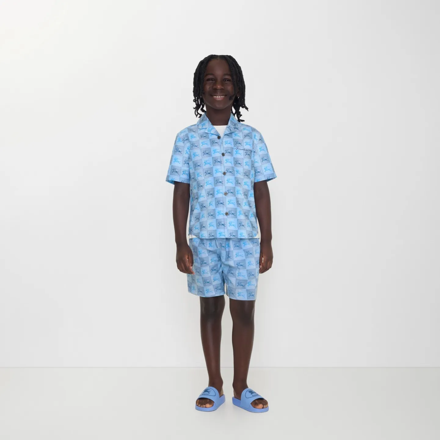 Knight Checkerboard Cotton Shirt