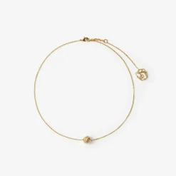 Knight Pearl Solitaire Necklace