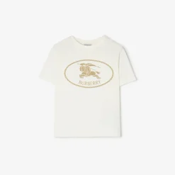 Knight Stamp Cotton T-shirt