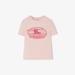 Knight Stamp Cotton T-shirt