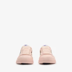 Leather and Check Terrace Sneakers