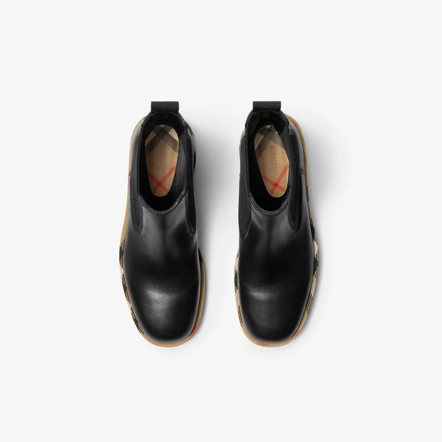 Leather Gravel Chelsea Boots